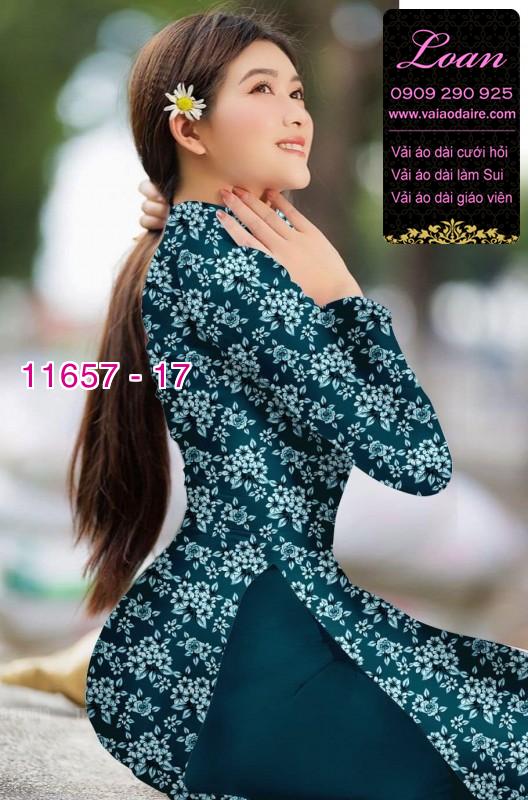 Vải áo dài hoa nhí