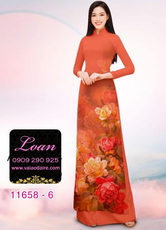 Vải áo dài hoa in 3D