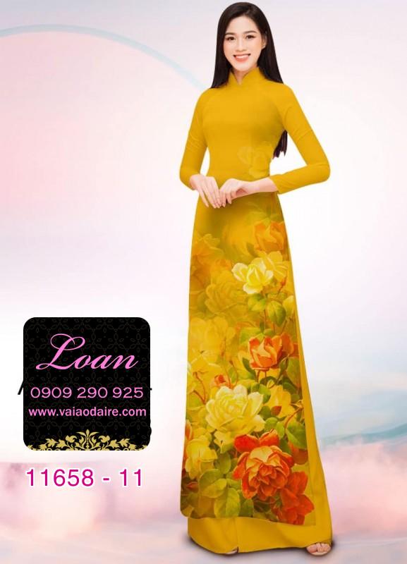Vải áo dài hoa in 3D