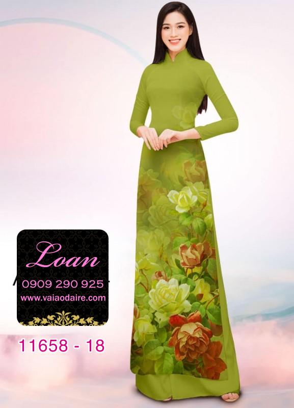 Vải áo dài hoa in 3D
