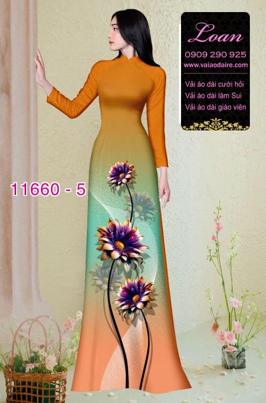 Vải áo dài hoa in 3D Vải áo dài hoa in 3D