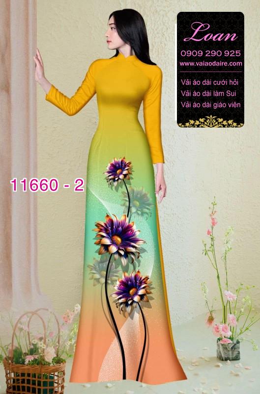 Vải áo dài hoa in 3D Vải áo dài hoa in 3D