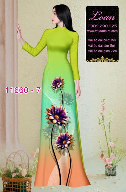 Vải áo dài hoa in 3D Vải áo dài hoa in 3D