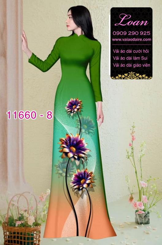 Vải áo dài hoa in 3D Vải áo dài hoa in 3D
