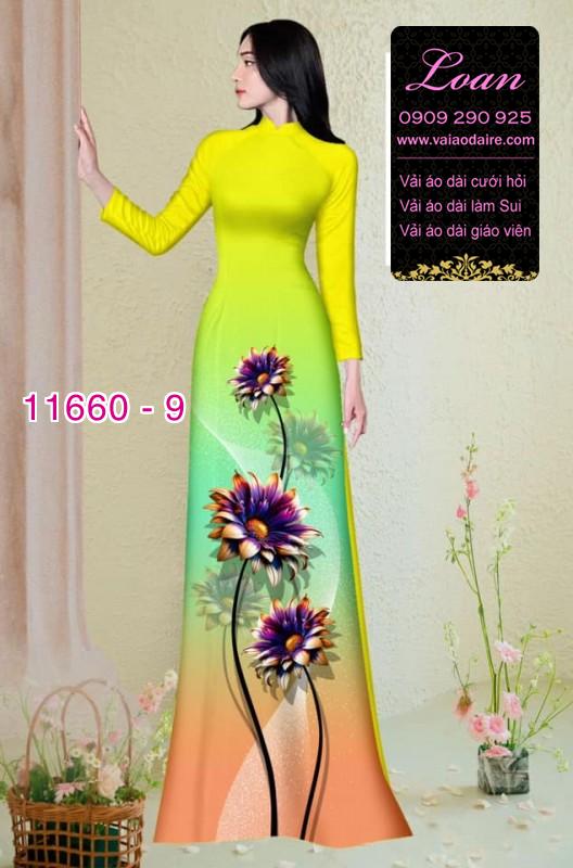 Vải áo dài hoa in 3D Vải áo dài hoa in 3D