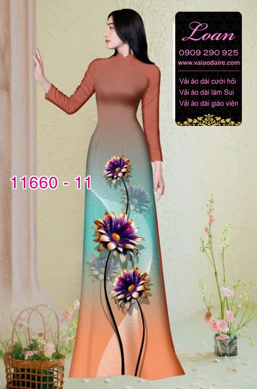 Vải áo dài hoa in 3D Vải áo dài hoa in 3D