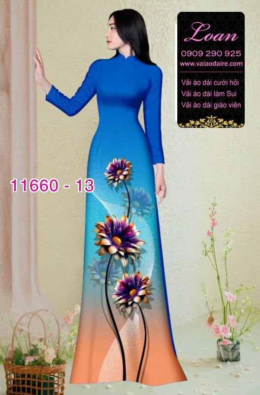 Vải áo dài hoa in 3D Vải áo dài hoa in 3D