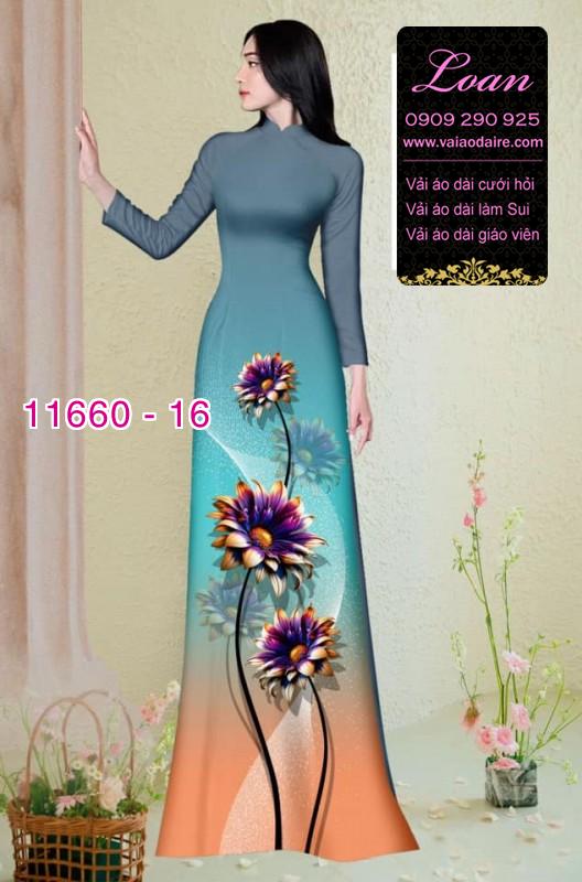 Vải áo dài hoa in 3D Vải áo dài hoa in 3D