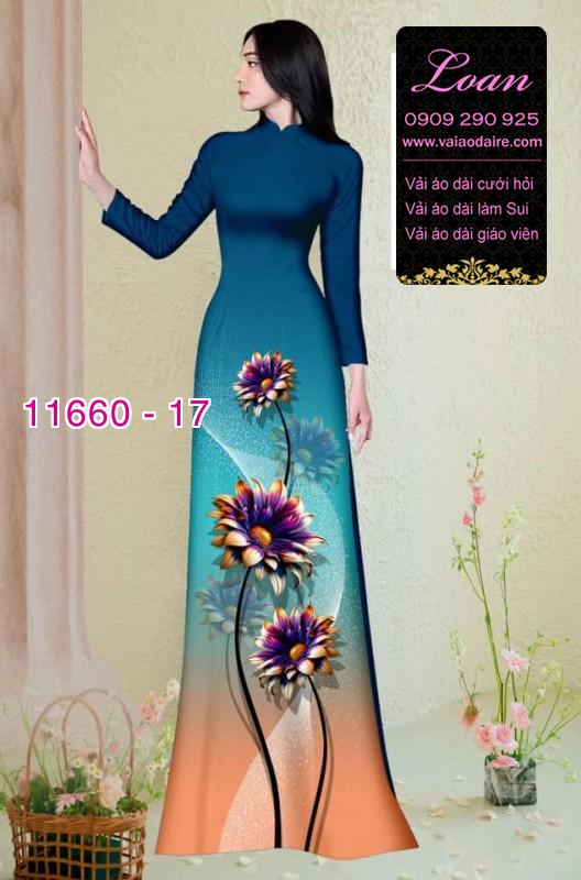 Vải áo dài hoa in 3D Vải áo dài hoa in 3D