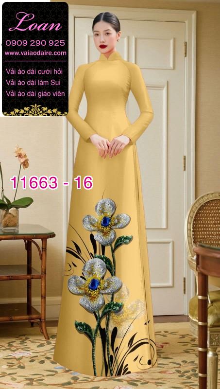 Vải áo dài hoa in 3D
