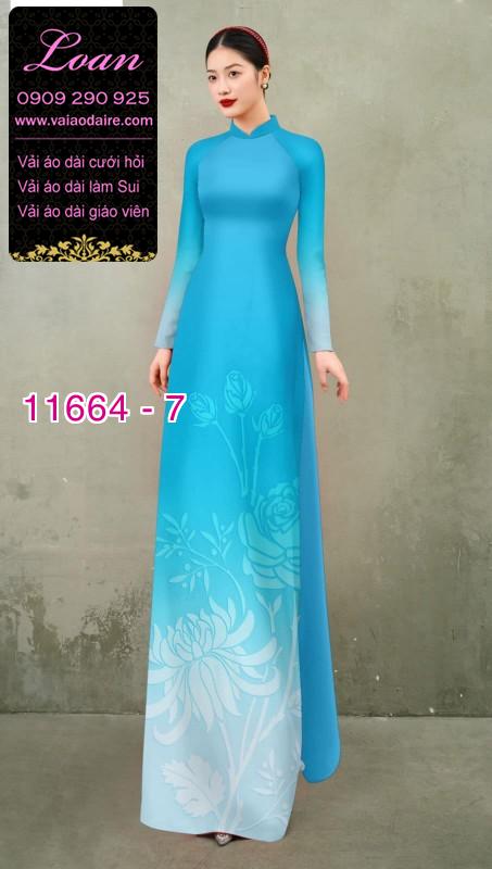 Vải áo dài hoa in 3D