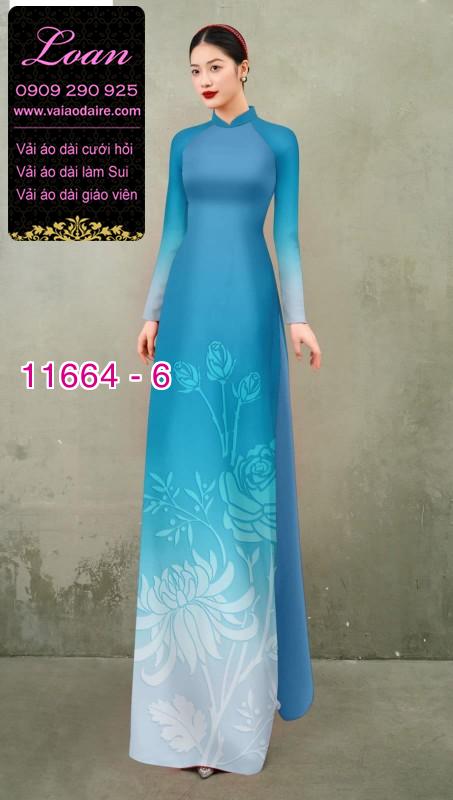 Vải áo dài hoa in 3D