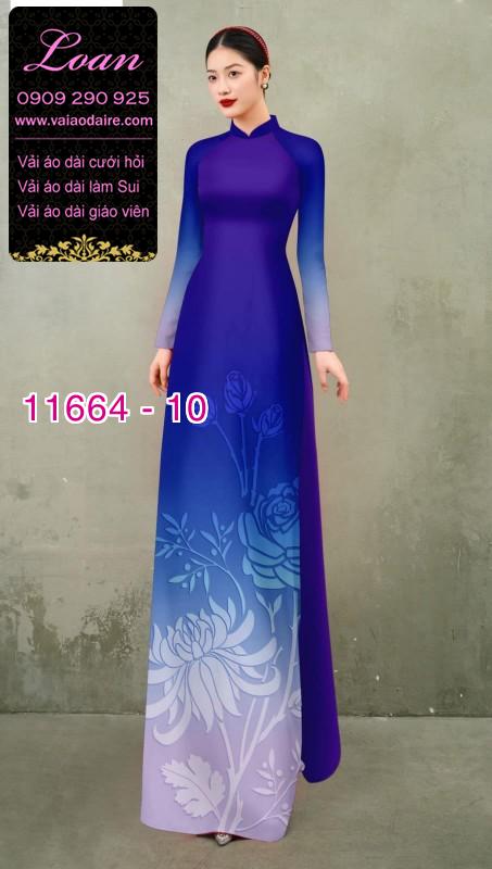 Vải áo dài hoa in 3D