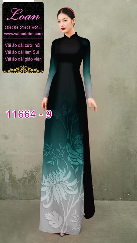 Vải áo dài hoa in 3D