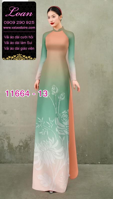 Vải áo dài hoa in 3D