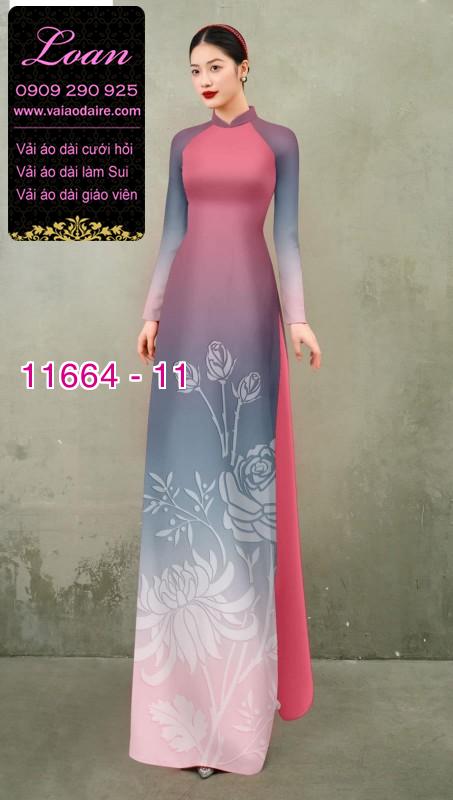 Vải áo dài hoa in 3D