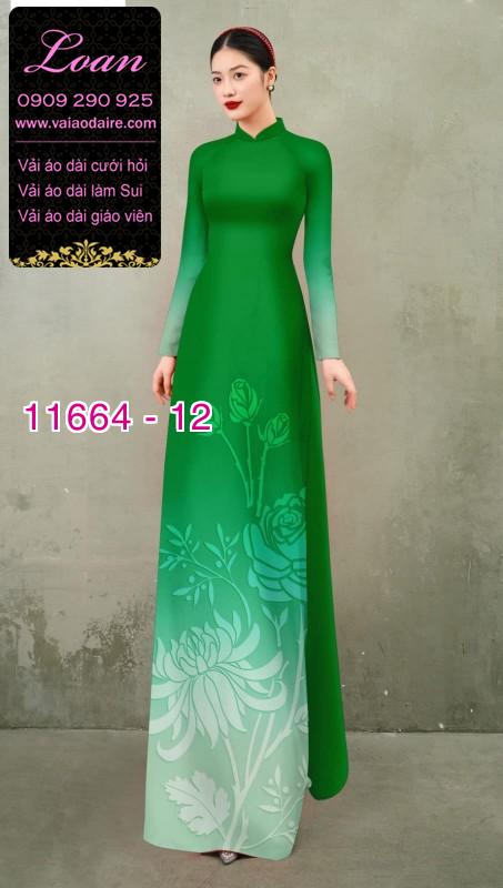 Vải áo dài hoa in 3D