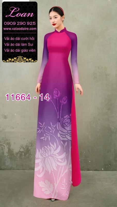 Vải áo dài hoa in 3D