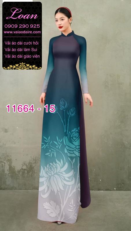 Vải áo dài hoa in 3D