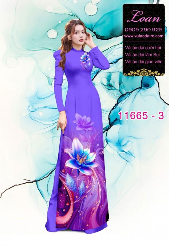 Vải áo dài hoa ảo