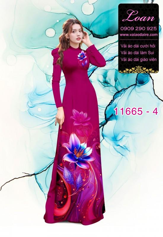 Vải áo dài hoa ảo