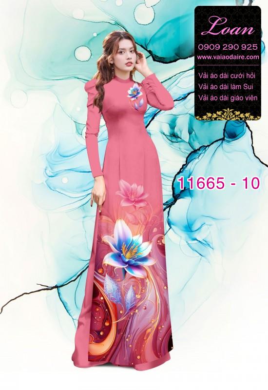 Vải áo dài hoa ảo