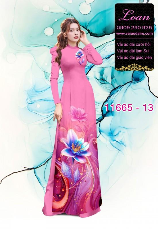 Vải áo dài hoa ảo