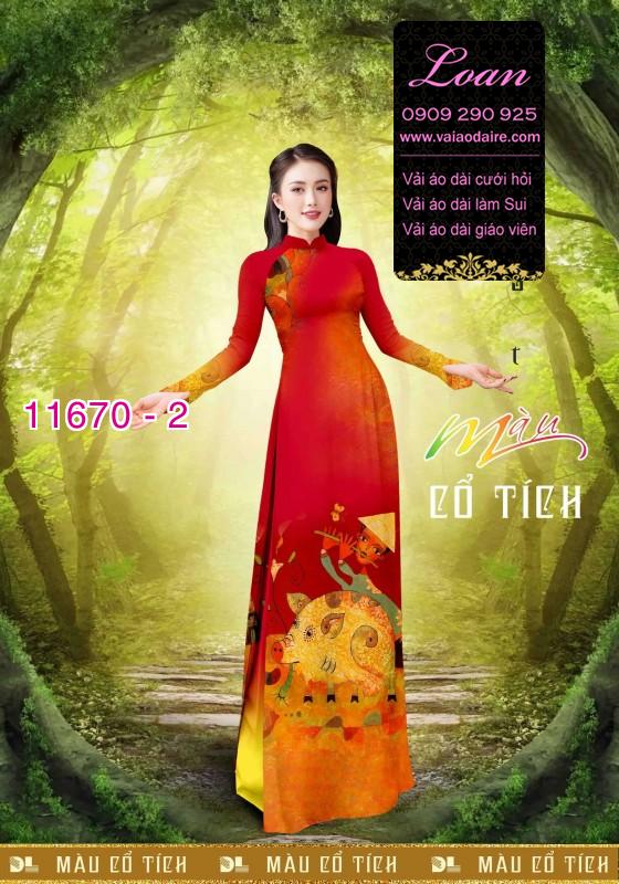 Vải áo dài tết trung thu
