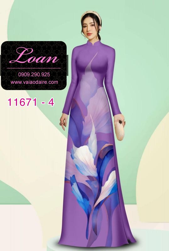 Vải áo dài hoa 3D