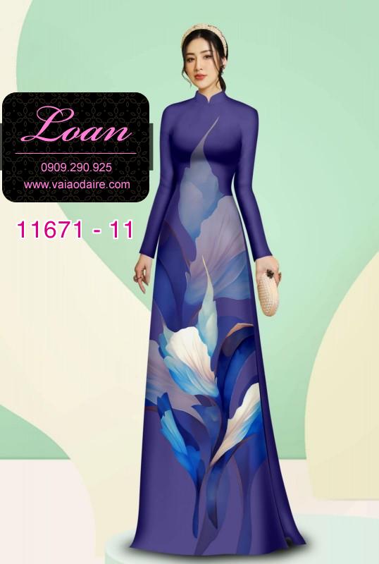 Vải áo dài hoa 3D