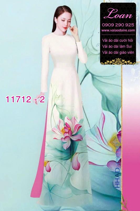 Vải áo dài hoa 3D