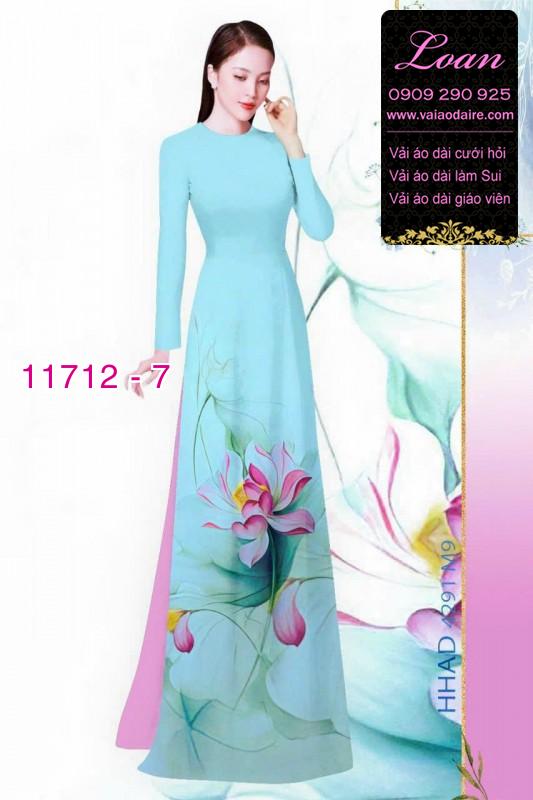 Vải áo dài hoa 3D