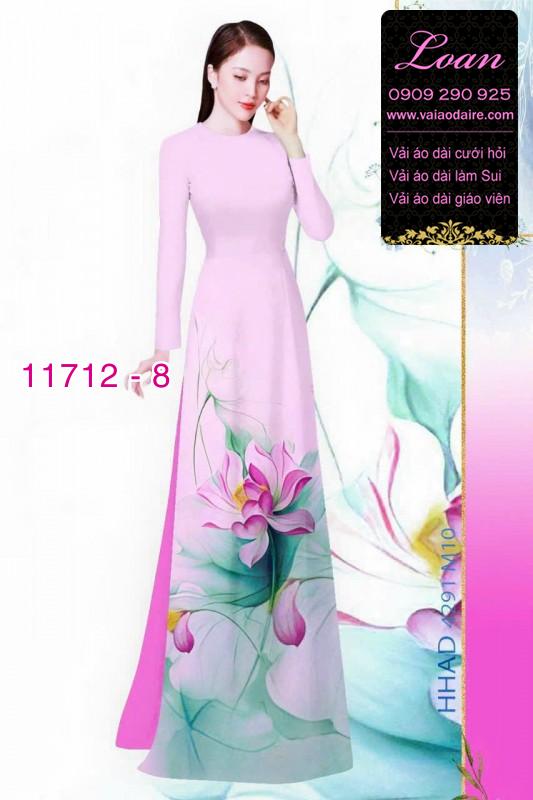 Vải áo dài hoa 3D