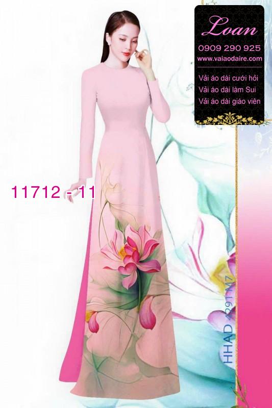Vải áo dài hoa 3D