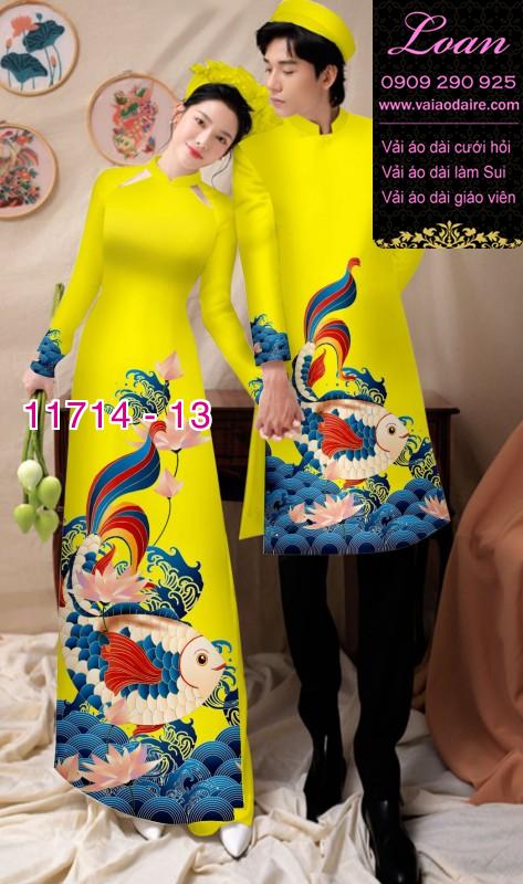 Vải áo dài tết nam nữ Vải áo dài tết nam nữ