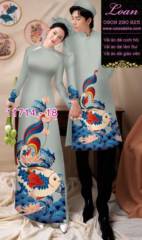 Vải áo dài tết nam nữ Vải áo dài tết nam nữ