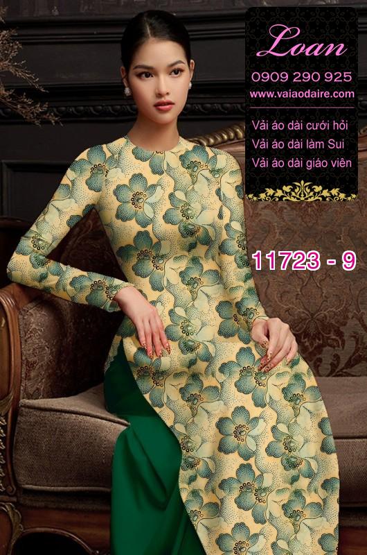 Vải áo dài hoa nhí
