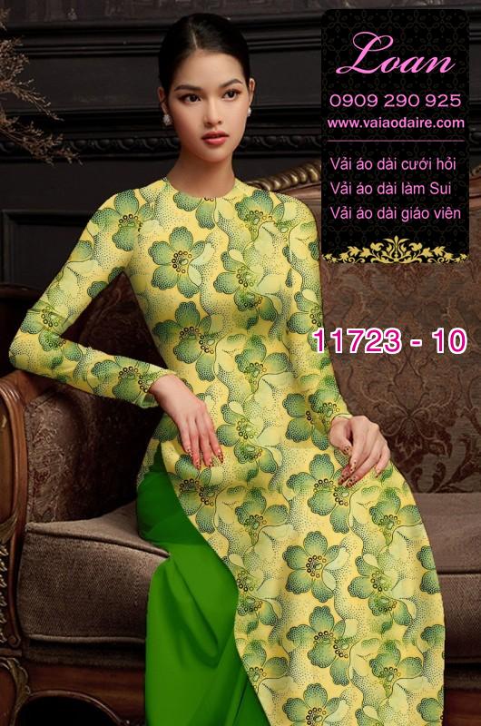 Vải áo dài hoa nhí