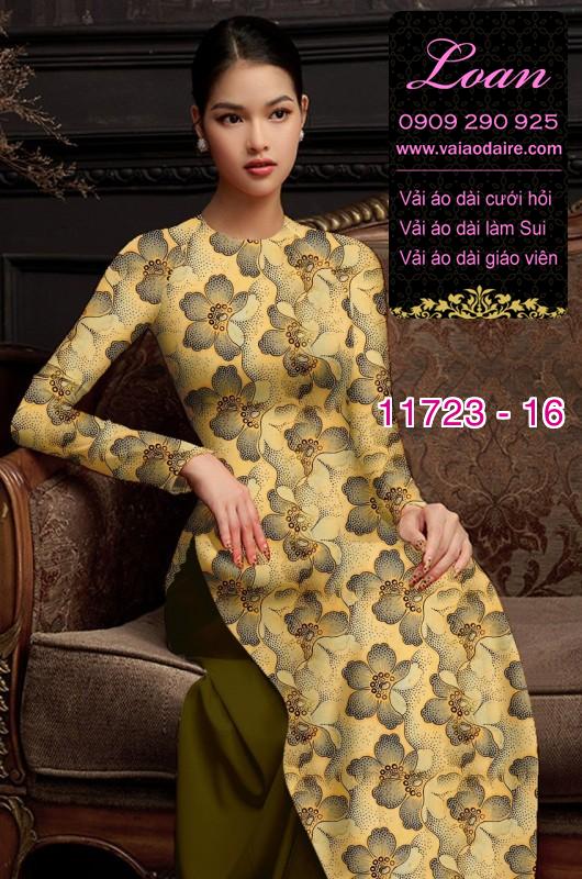 Vải áo dài hoa nhí