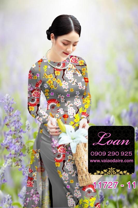 Vải áo dài tết hoa mai Vải áo dài tết hoa mai