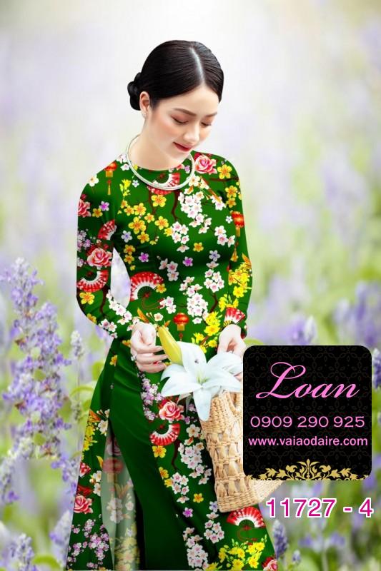 Vải áo dài tết hoa mai Vải áo dài tết hoa mai
