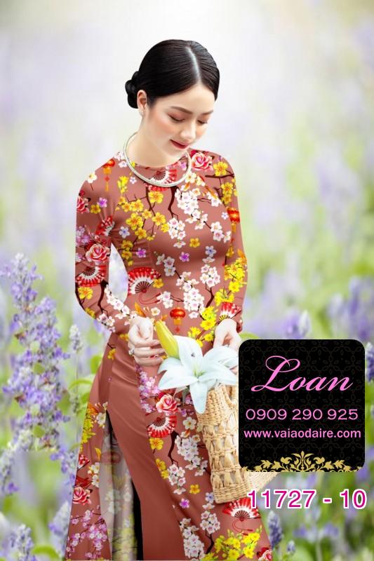 Vải áo dài tết hoa mai Vải áo dài tết hoa mai