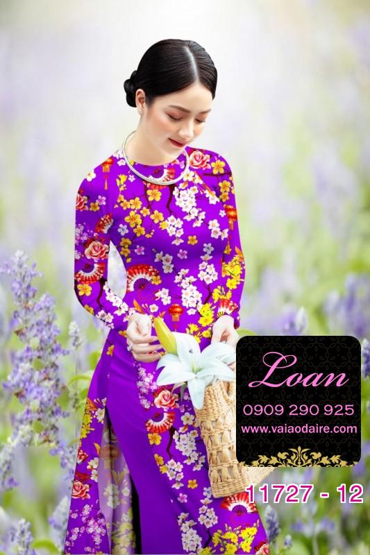 Vải áo dài tết hoa mai Vải áo dài tết hoa mai