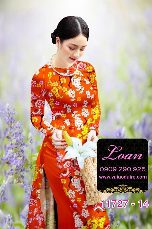 Vải áo dài tết hoa mai Vải áo dài tết hoa mai