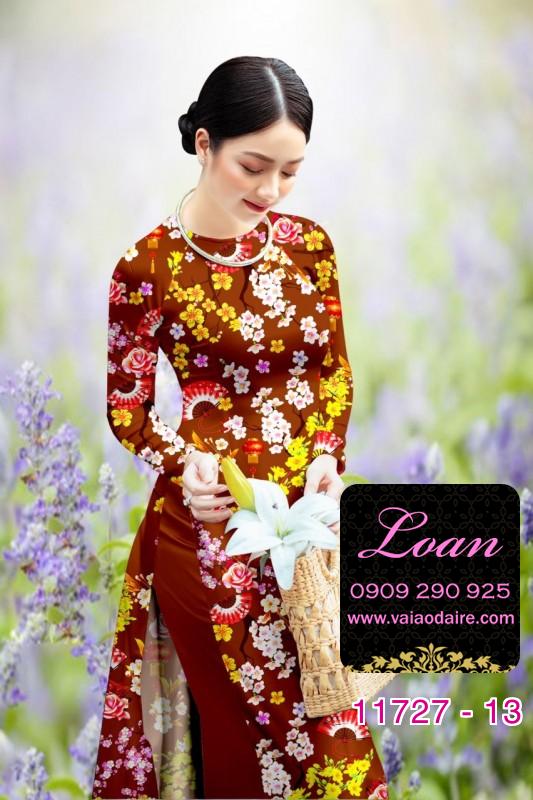 Vải áo dài tết hoa mai Vải áo dài tết hoa mai