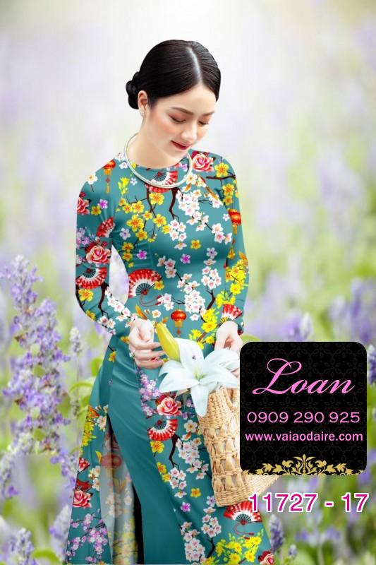 Vải áo dài tết hoa mai Vải áo dài tết hoa mai