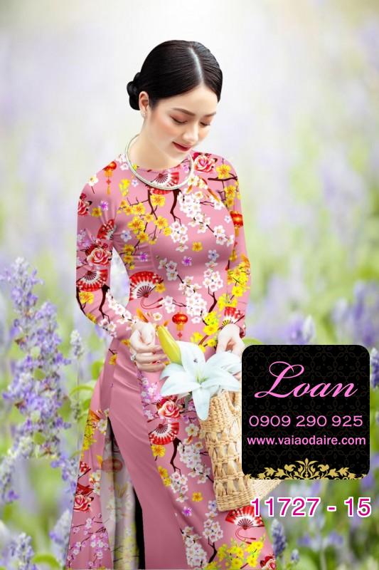 Vải áo dài tết hoa mai Vải áo dài tết hoa mai