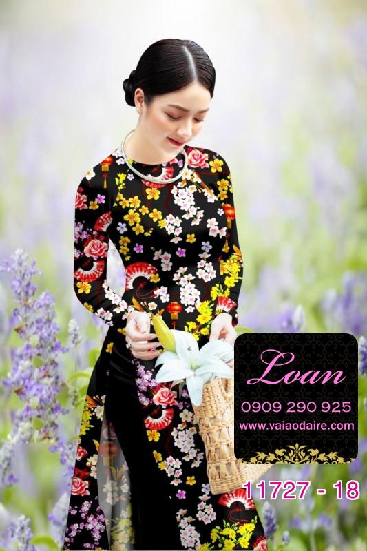 Vải áo dài tết hoa mai Vải áo dài tết hoa mai