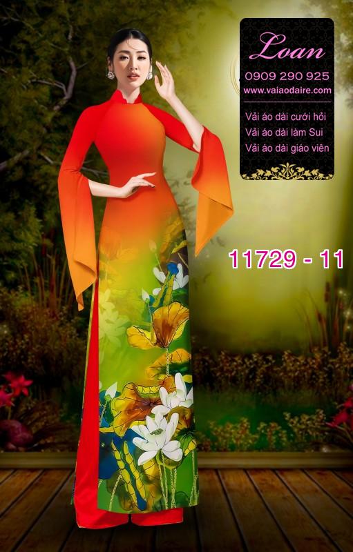 Vải áo dài hoa 3D