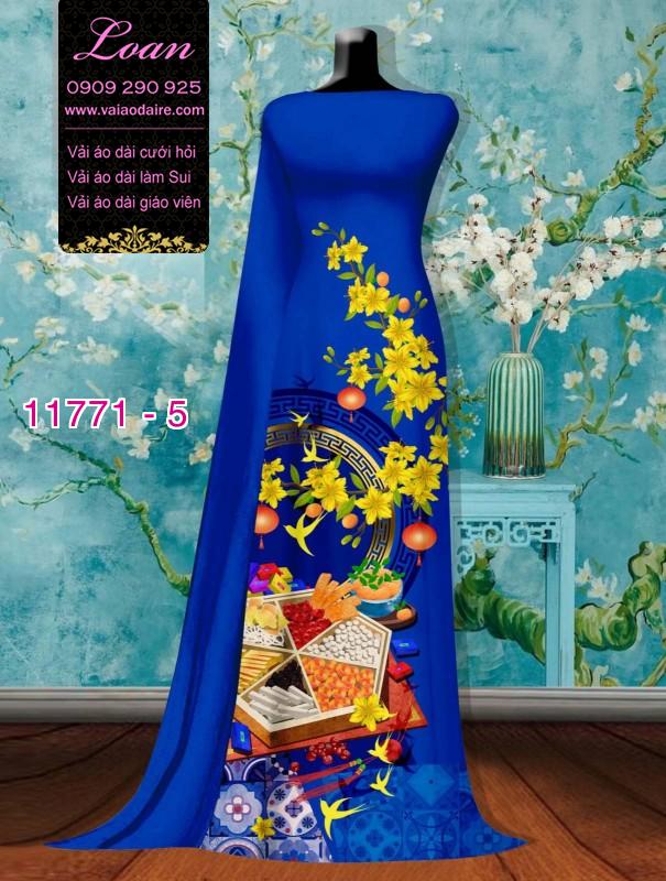 Vải áo dài tết bánh mứt